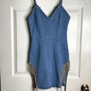 Rocking Diamonds Denim Mini Dress